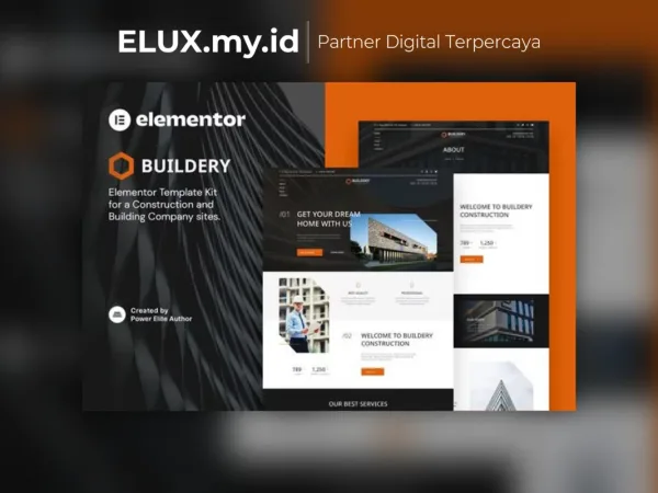 Detail Produk Buildery Construction Building Company Elementor Template Kit
