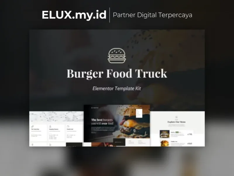 Burger Food Truck Popup Restaurant Elementor Jual Burger Food Truck Popup Restaurant Elementor Template Kit Lifetime