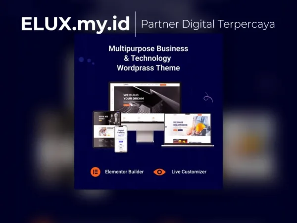 Tampilan Busico Multipurpose Business Technology Wordpress Theme