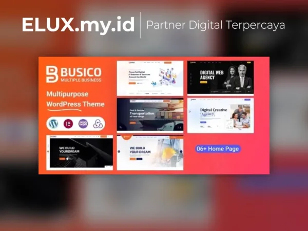 Tampilan Busico Multipurpose Business Technology Wordpress Theme