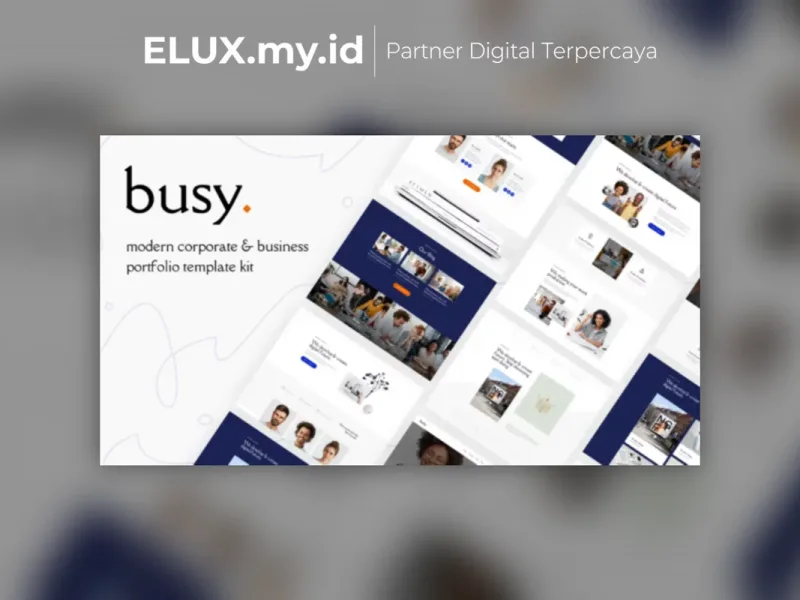Busy Modern Corporate Business Portfolio Lisensi Resmi Busy Modern Corporate Business Portfolio Elementor Template Kit
