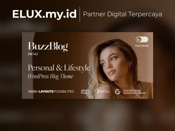 Jual Buzz Personal Lifestyle Wordpress Theme Blog Theme With Dark Mode
