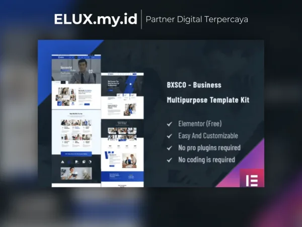 Jual Bxsco Business Multipurpose Elementor Template Kit Lifetime Unlimited