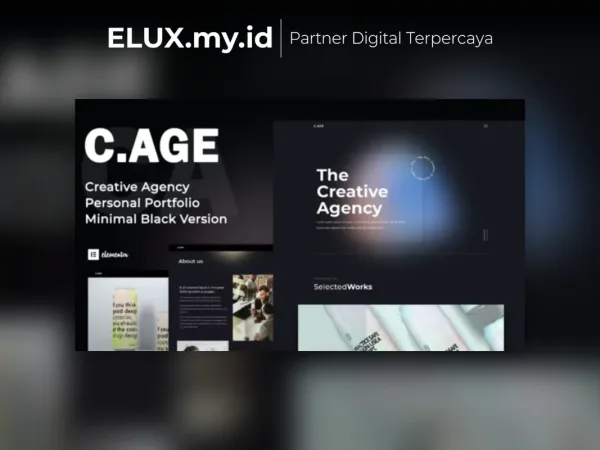 Marketplace Theme, Plugin & Template WordPress Premium Jual C Age Creative Agency Personal Portfolio Elementor Template Kit Lifetime