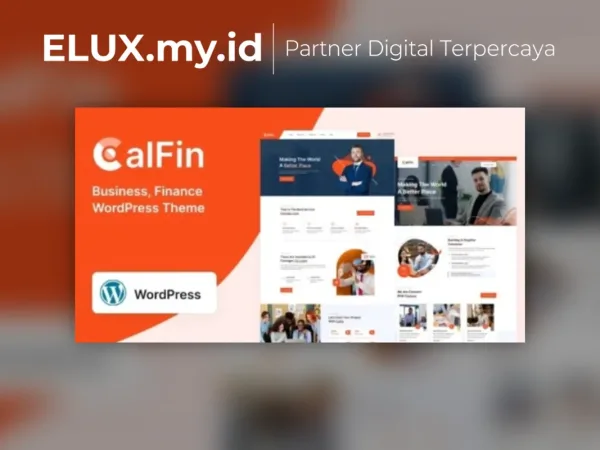Tampilan Calfin Business Finance Wordpress Theme