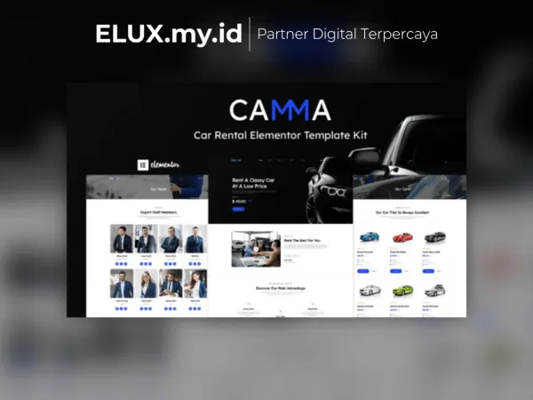 Jual Camma Car Rental Elementor Template Kit Lifetime Unlimited Domain