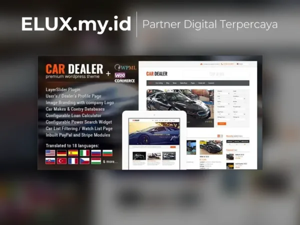 Foto Asli Car Dealership Automotive Wordpress Theme Responsive