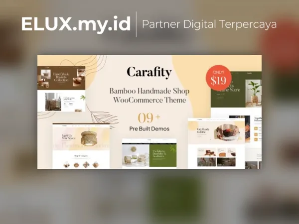 Foto Asli Carafity Bamboo Handmade Shop Woocommerce Wordpress Theme