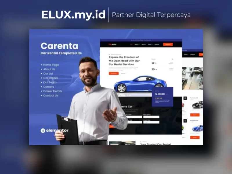 Carenta Car Rental Business Elementor Template Jual Carenta Car Rental Business Elementor Template Kits Lifetime Unlimited