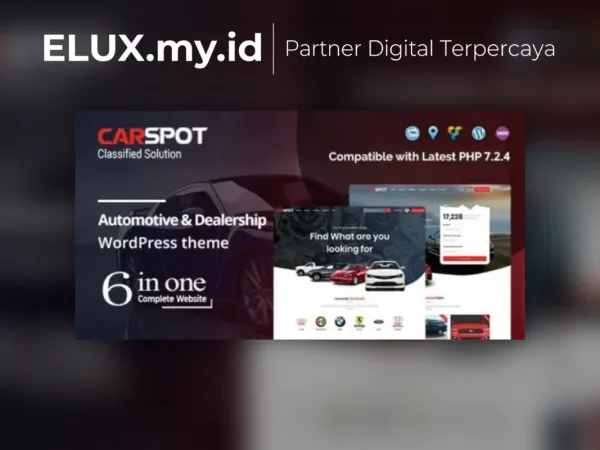 Tampilan Carspot Dealership Wordpress Classified Theme
