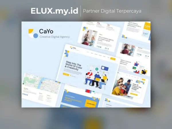 Foto Asli Cayo Creative Agency Elementor Template Kit Lifetime Unlimited Domain