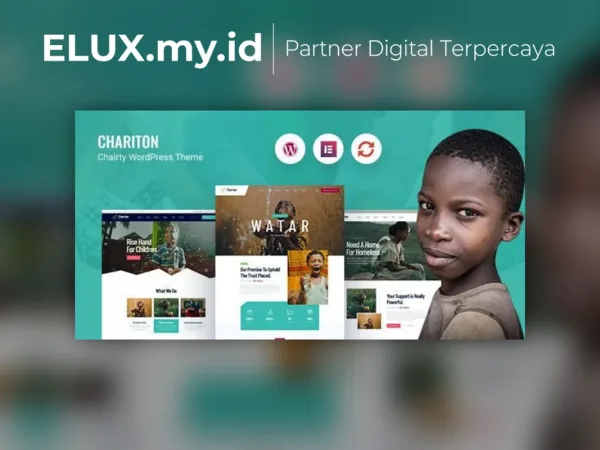 Tampilan Chariton Nonprofit Charity Wordpress Theme