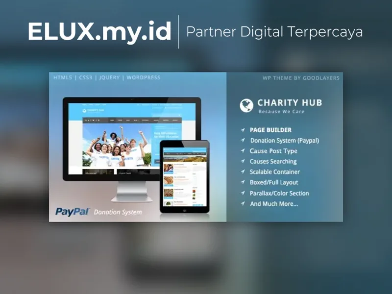 Foto Asli Charity Hub Nonprofit Fundraising Wordpress Theme