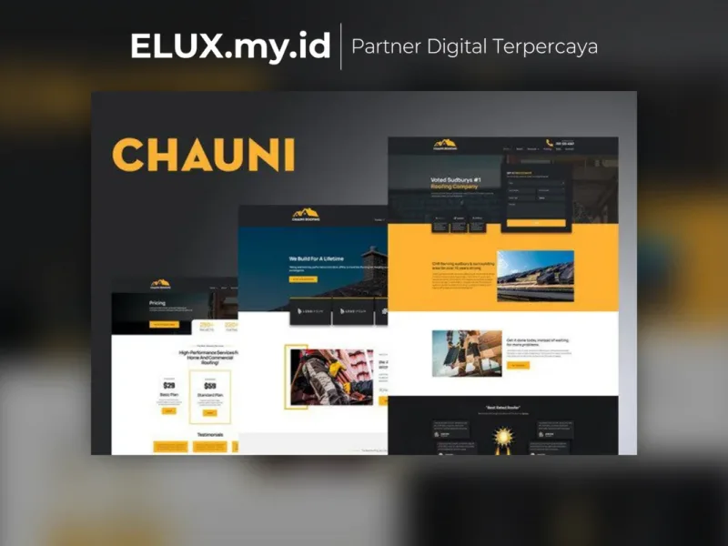 Chauni Roofing Elementor Template Kit Lifetime Tampilan Chauni Roofing Elementor Template Kit Lifetime Unlimited Domain