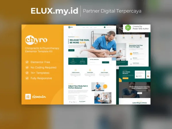 Foto Asli Chyro Chiropractic Physiotherapy Elementor Template Kit Lifetime