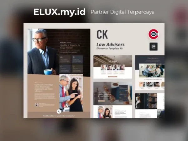 Tampilan Ck Lawyer Template Kit Lifetime Unlimited Domain
