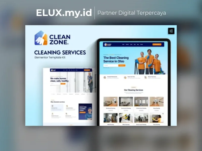 Cleanzone Cleaning Services Elementor Template Foto Asli Cleanzone Cleaning Services Elementor Template Kit Lifetime Unlimited