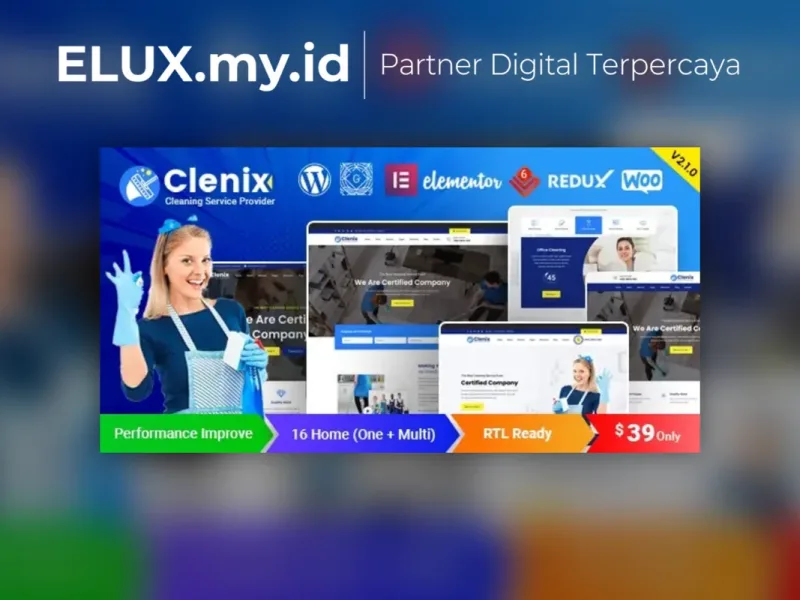 Clenix Cleaning Services Wordpress Theme Lisensi Resmi Clenix Cleaning Services Wordpress Theme