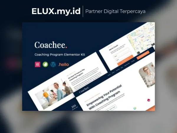 Jual Coachee Coaching Program Elementor Template Kit Lifetime Unlimited Domain