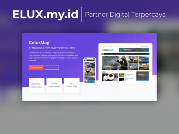 Detail Produk Colormag Pro Magazine News Style Wordpress Theme