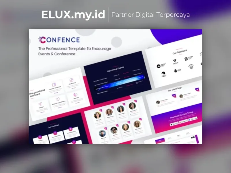 Confence Event Conference Elementor Template Kit Jual Confence Event Conference Elementor Template Kit Lifetime Unlimited Domain