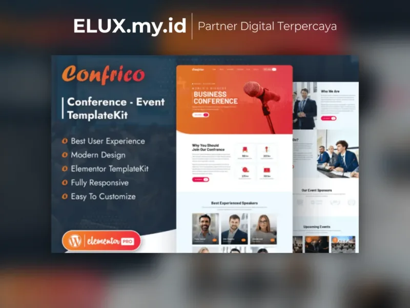 Confrico Event Conference Elementor Template Kit Jual Confrico Event Conference Elementor Template Kit Lifetime Unlimited Domain