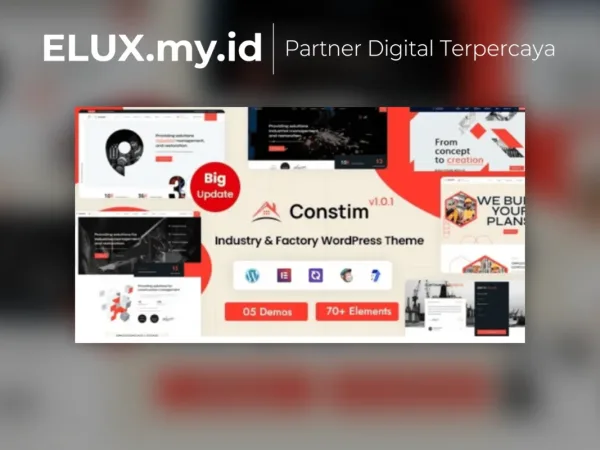 Foto Asli Constim Industry Factory Wordpress Theme