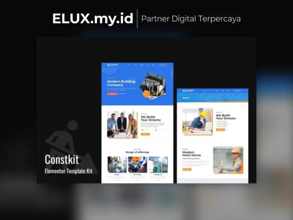 Foto Asli Constkit Construction And Industrial Elementor Template Lifetime
