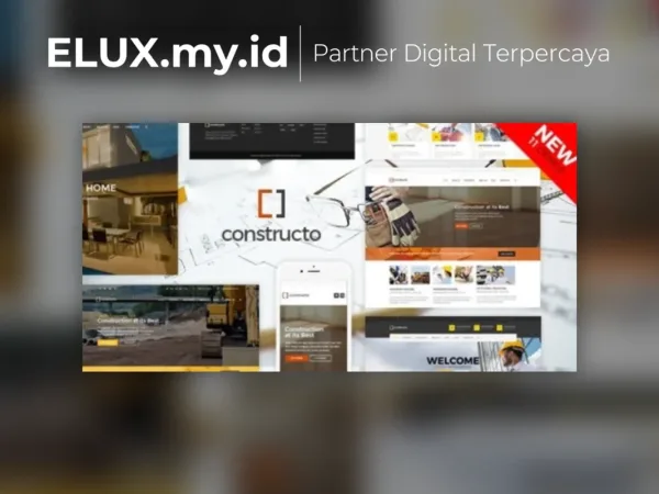 Tampilan Constructo Construction Wordpress Theme