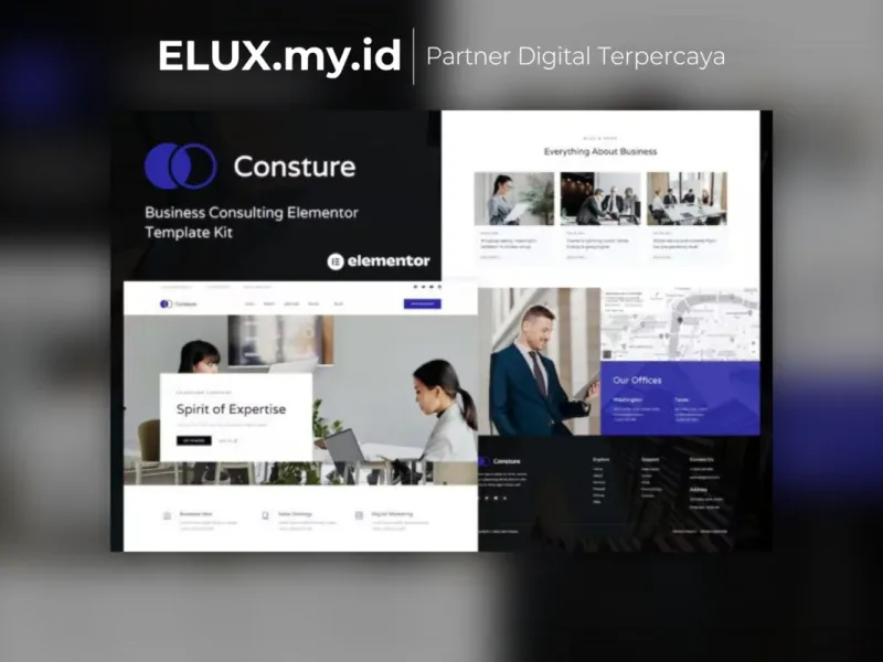 Consture Business Consulting Elementor Template Lisensi Resmi Consture Business Consulting Elementor Template Kit Lifetime