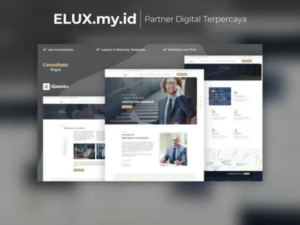 Jual Consultants Lawyer Attorney Elementor Template Kits Lifetime Unlimited