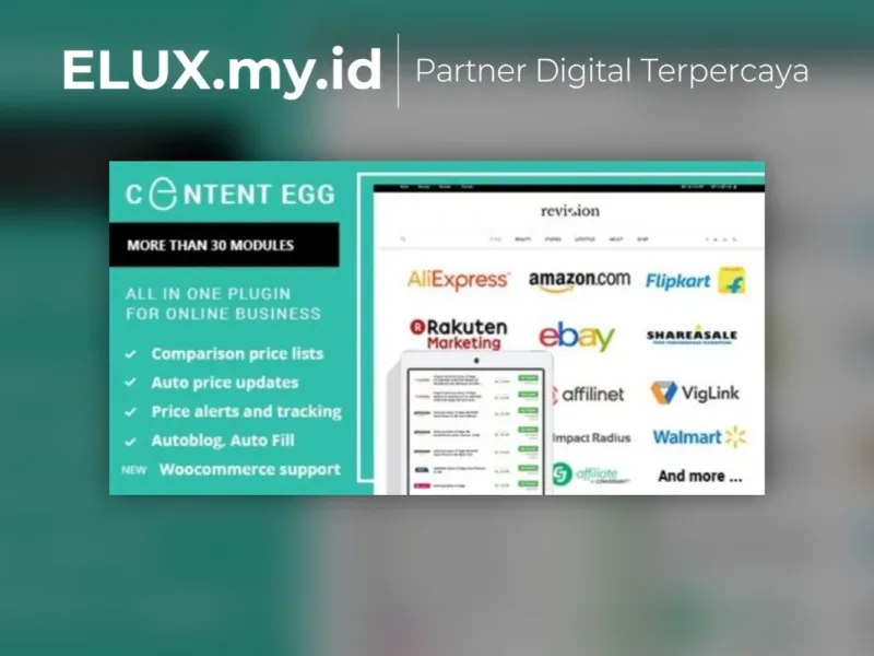 Lisensi Resmi Content Egg Pro All In One Plugin For Affiliate Price Comparison