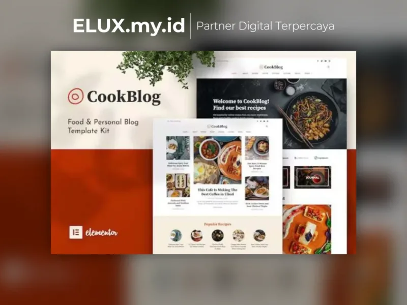 Cookblog Food Personal Blog Elementor Template Jual Cookblog Food Personal Blog Elementor Template Kit Lifetime Unlimited