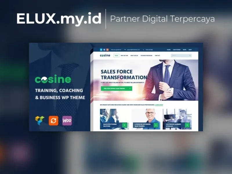 Cosine Training Coaching Wordpress Theme Tampilan Cosine Training Coaching Wordpress Theme