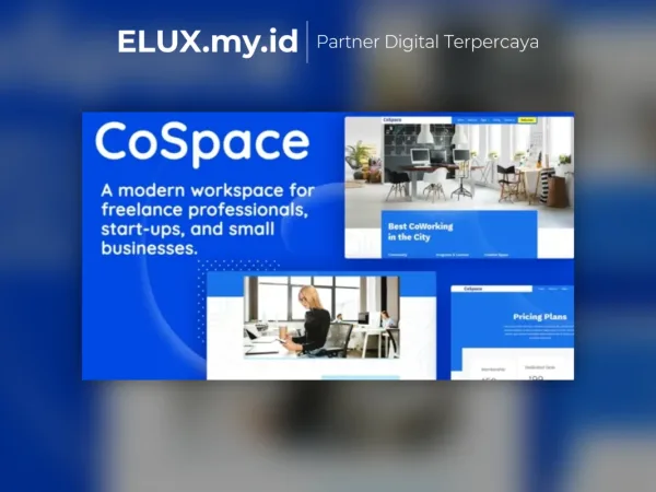 Tampilan Cospace Coworking Modern Workspace Lifetime Unlimited Domain