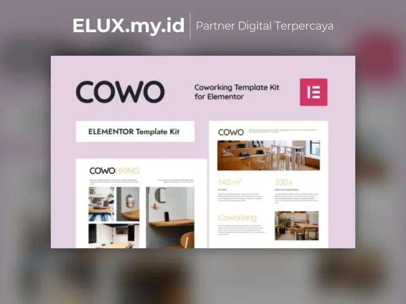 Cowo Coworking Elementor Template Kit Lifetime Detail Produk Cowo Coworking Elementor Template Kit Lifetime Unlimited Domain