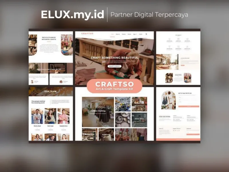 Craftso Crafting Elementor Template Kit Lifetime Foto Asli Craftso Crafting Elementor Template Kit Lifetime Unlimited Domain