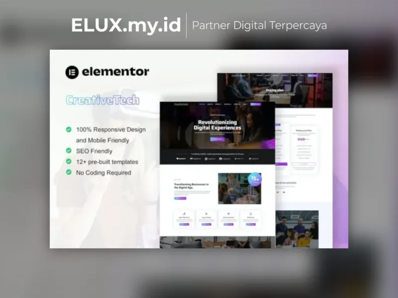 Creativetech Digital Marketing Agency Elementor Lisensi Resmi Creativetech Digital Marketing Agency Elementor Template Kit