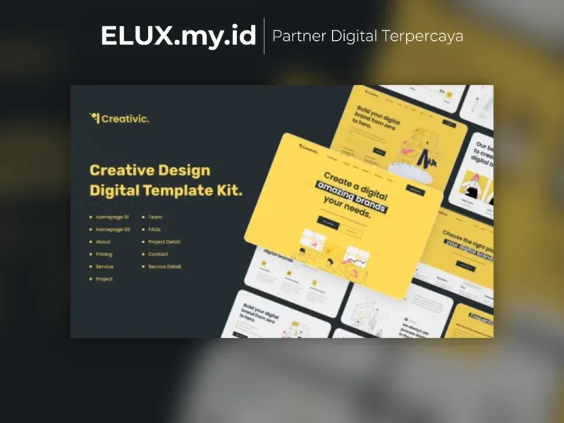 Creativic Creative Agency Elementor Template Kit Jual Creativic Creative Agency Elementor Template Kit Lifetime Unlimited Domain
