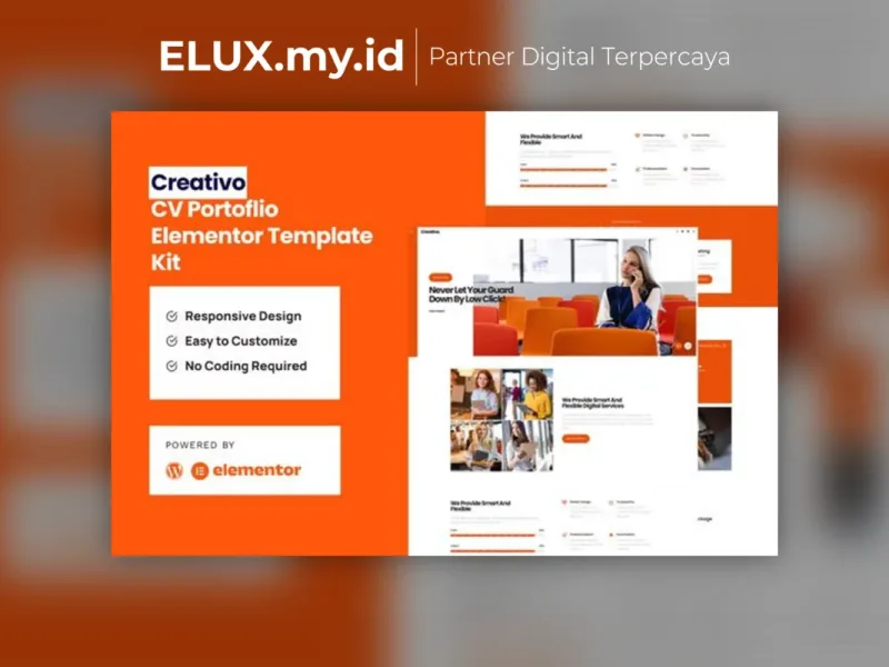 Creativo Creative Agency Elementor Template Kit Detail Produk Creativo Creative Agency Elementor Template Kit Lifetime