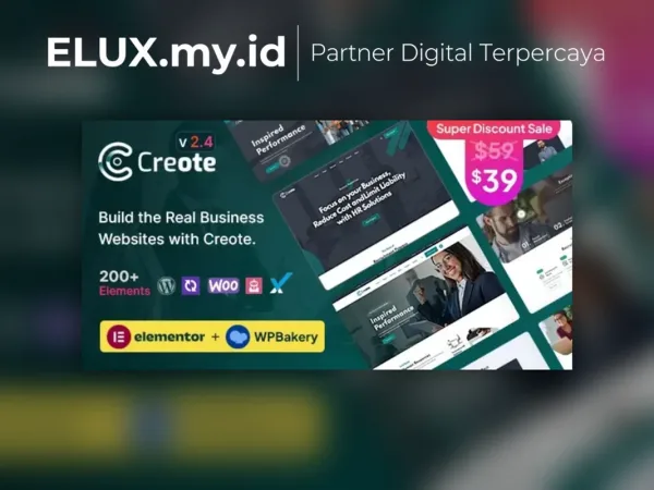 Detail Produk Creote Corporate Consulting Business Wordpress Theme