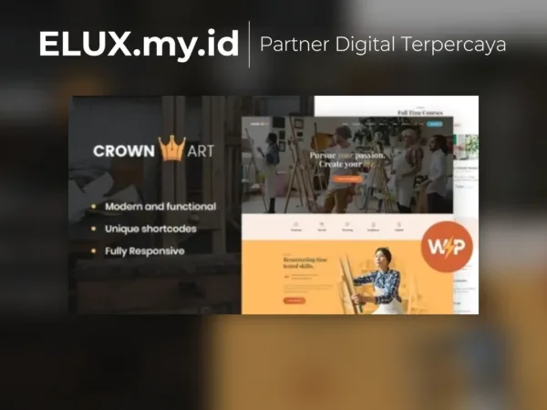 Jual Crown Art Drawing And Music School Wordpress Theme
