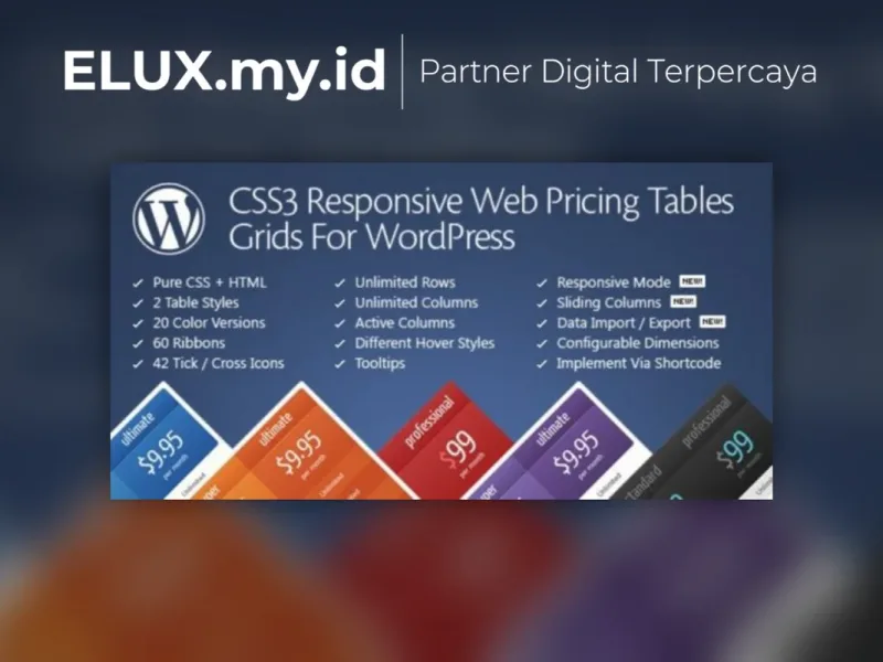 Css3 Responsive Wordpress Compare Pricing Tables Tampilan Css3 Responsive Wordpress Compare Pricing Tables Plugin