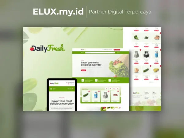 Tampilan Dailyfresh Grocery Store Elementor Template Kit Lifetime Unlimited