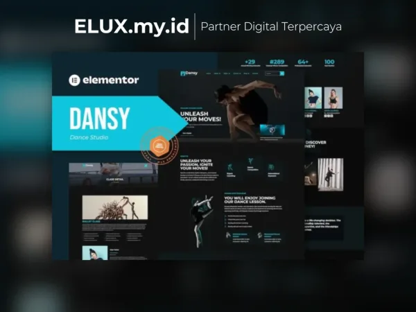 Detail Produk Dansy Dance Studio Elementor Pro Template Kit Lifetime Unlimited