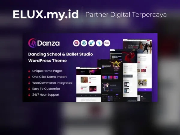 Tampilan Danza Dancing School And Ballet Studio Wordpress Theme