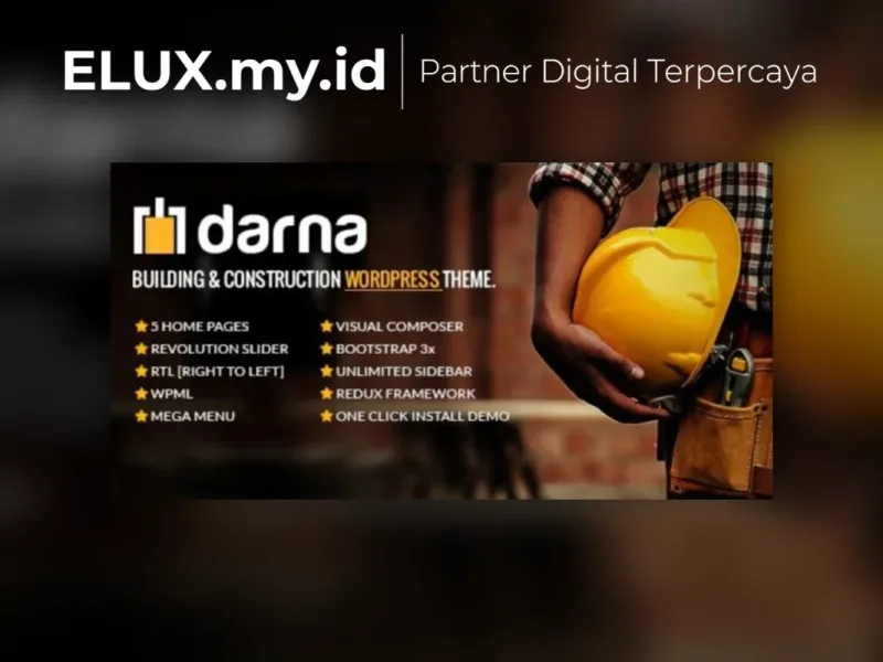 Tampilan Darna Building Construction Wordpress Theme