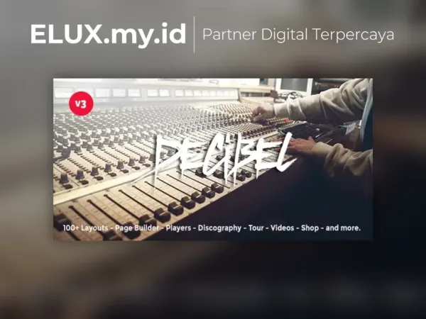 Jual Decibel Professional Music Wordpress Theme