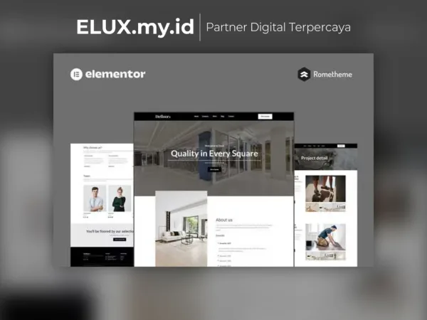 Tampilan Defloor Floor Company Elementor Pro Full Site Template Kit Lifetime