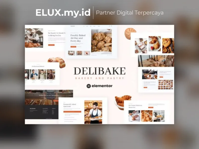 Delibake Bakery And Pastry Elementor Template Kit Detail Produk Delibake Bakery And Pastry Elementor Template Kit Lifetime